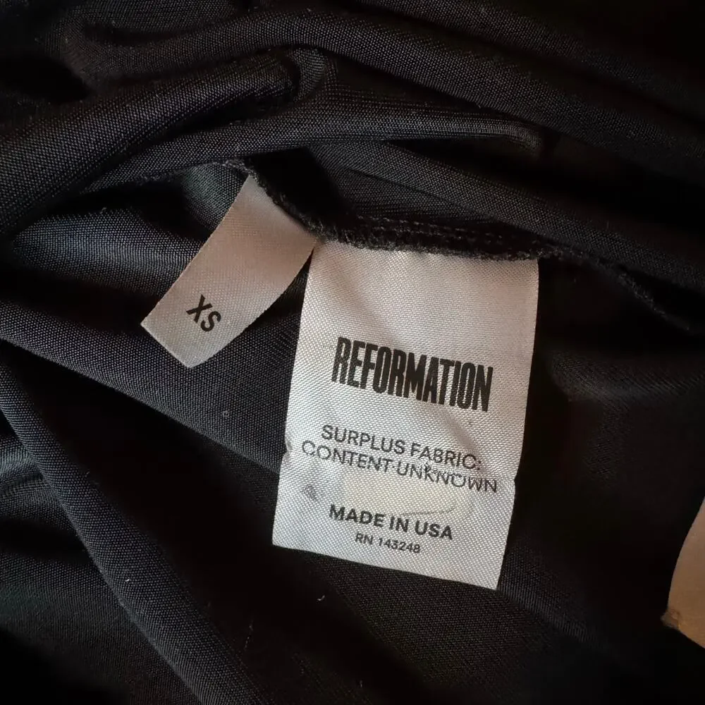 Reformation Adeline Dress Black Size XS - Picture 7 of 7